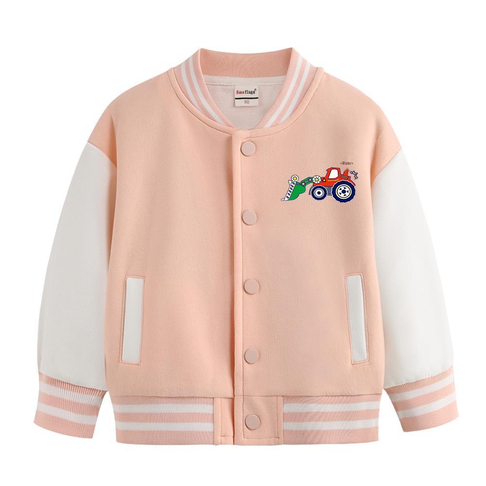 Children's Versatile Baseball Jacket - Spring & Autumn Velvet Cardigan for Boys