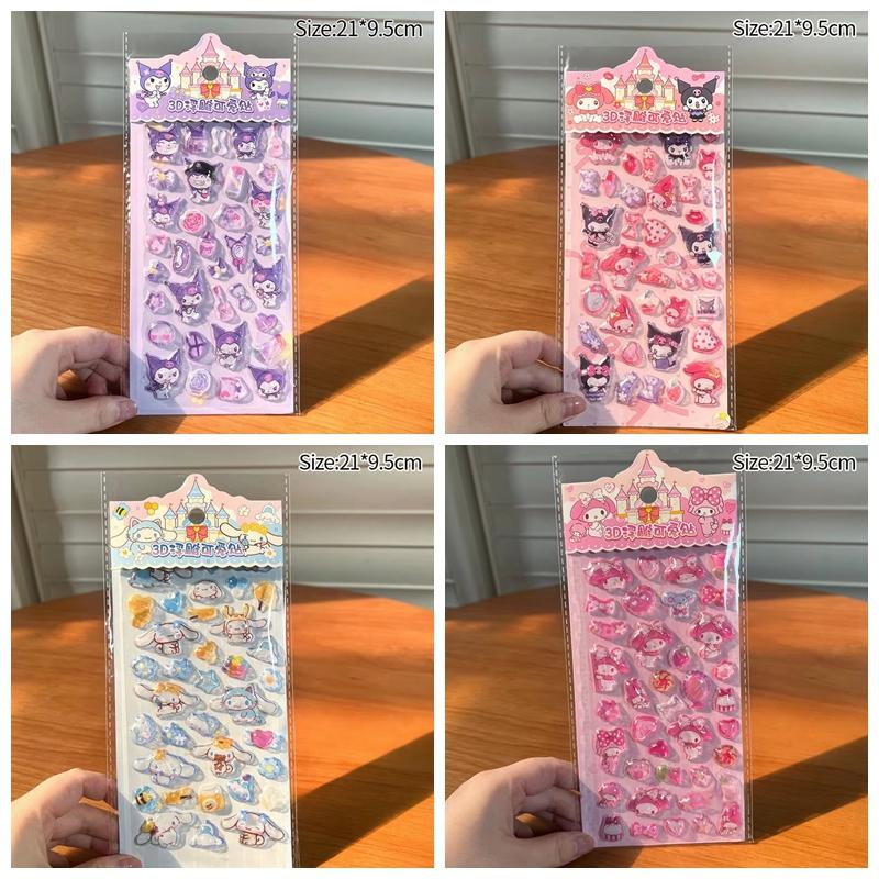 Cartoon Anime Rabbit Judy Fox Nick Stickers Zootopia 3D Relief Sticker Children DIY Scrapbook Notebook Decorative Sticker Gift