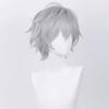 Kaworu Nagisa Cosplay Parykk Anime Eva Kort Lilla Sølvgrå Varmebestandig Syntetisk Hår Halloween Parykker