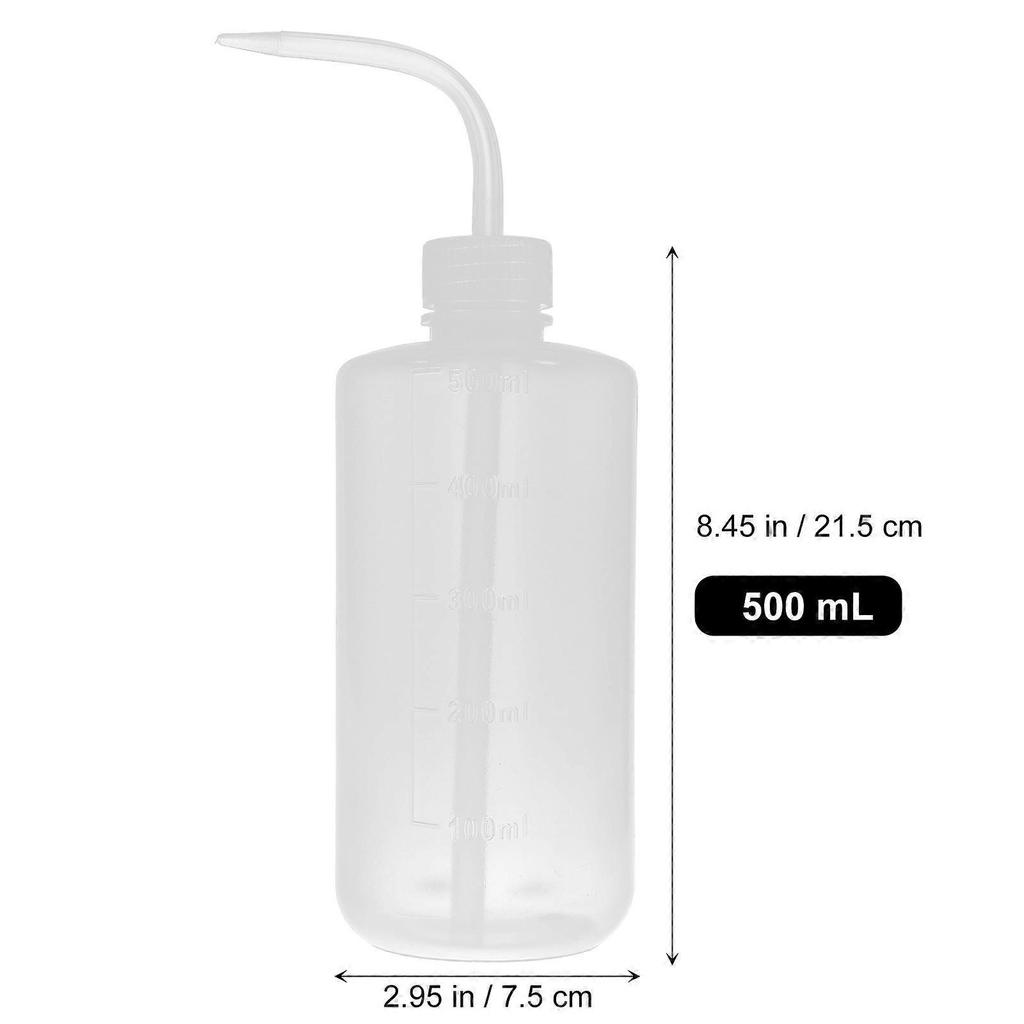Plastic Dispensing Bottles For Hair Color Application Cylindrical Design 500ml 1Set