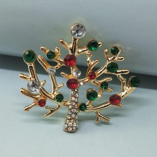 Vánoční brož drahokamy slavnostní vánoční stromeček zvonek věnec tvar sněhuláka Oblečení šperky Nový rok dárek svetr kabát čepice dekorace špendlík na oblečení