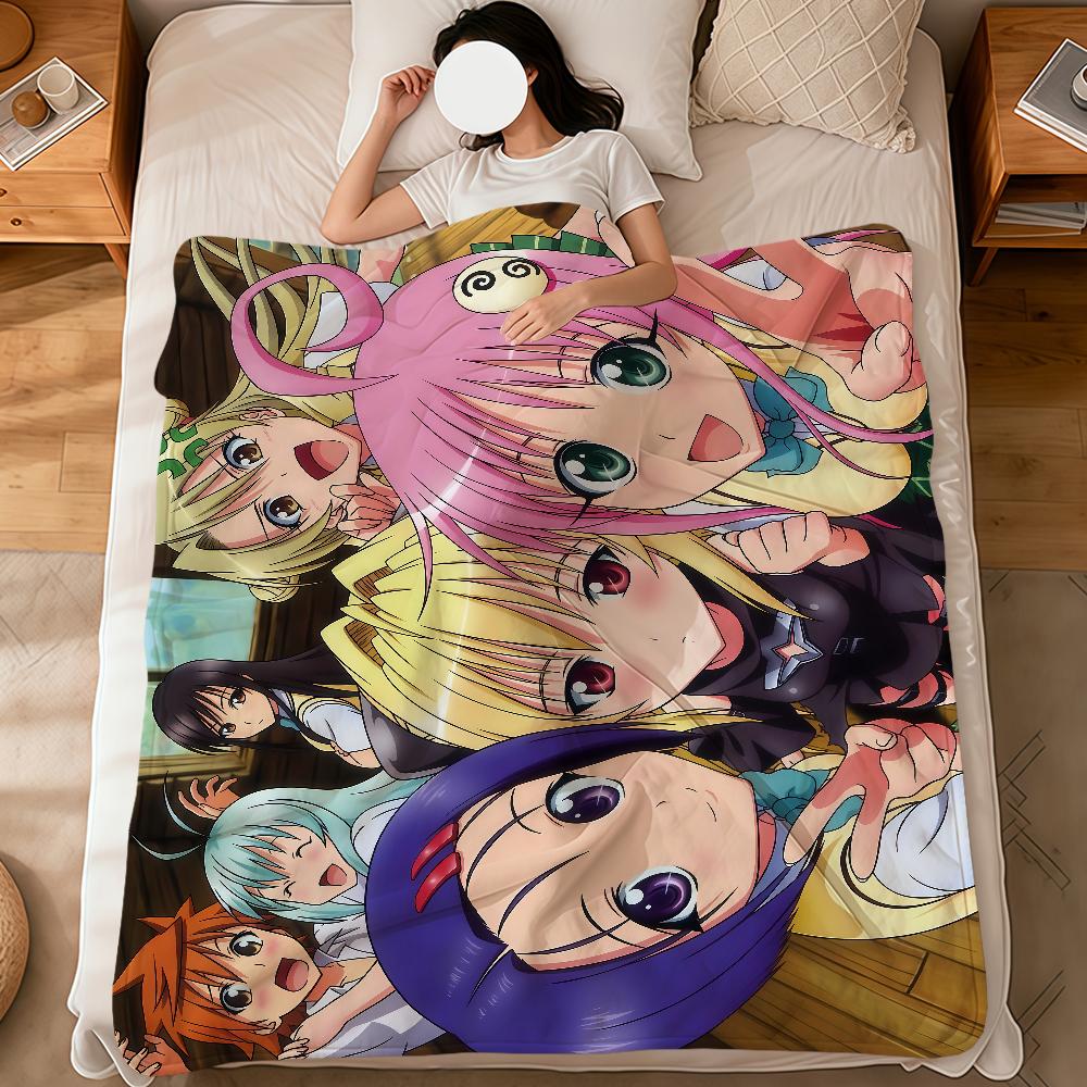 anime cute girl Momo Velia d-Deviluke to love ru soft warm plush blanket dormitory sofa living room hogar bedroom gift nap home