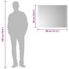 Vidaxl LED Bathroom Mirror, 80X60 Cm