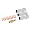 14PCS For MIG Welding Accessories Kit for MAG Torch For 15AK Including Power Nozzles Compatible with AK15 Welding Machines