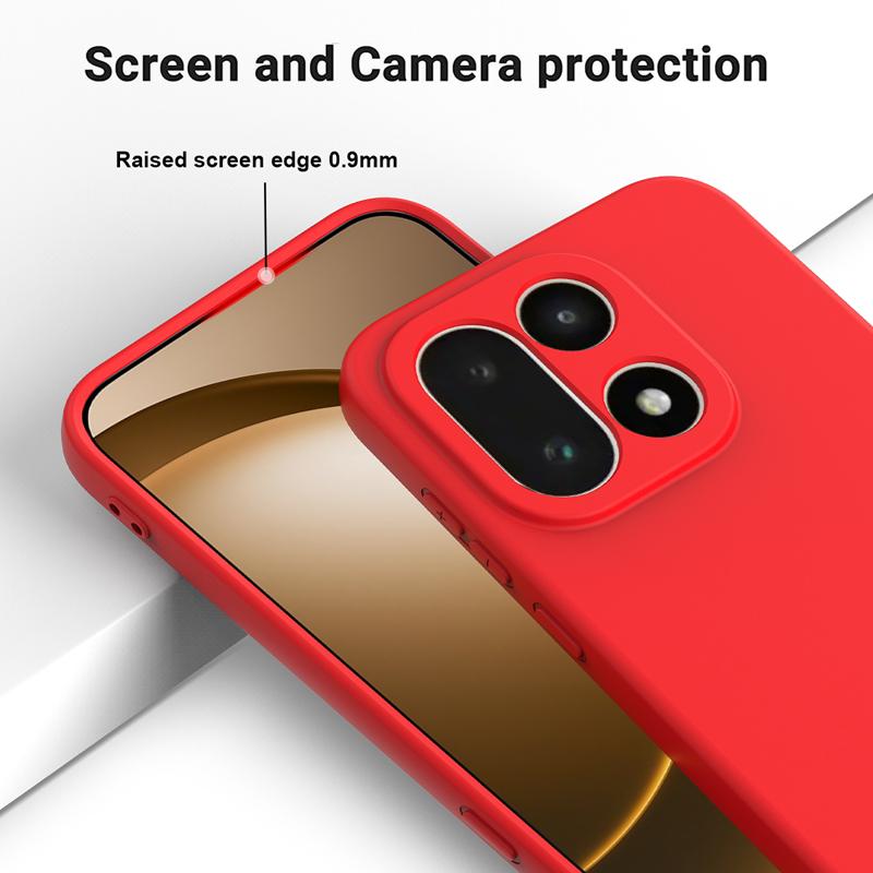 For OnePlus 15 Case Soft Premium Liquid Silicone Strap Cover with Flocking inside for One Plus 15