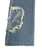 YOUHEE Youhee Symbol Patch Bootscut Pants Sky Blue