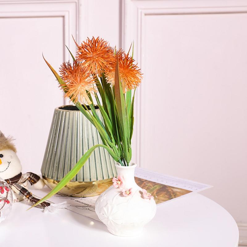 Yapay çiçekler Vintage Ipek 5 Kafa Kestane Buket Vintage Gelin Tutan Sahte Çiçekler Ev Düğün Dekorasyon Aksesuarları