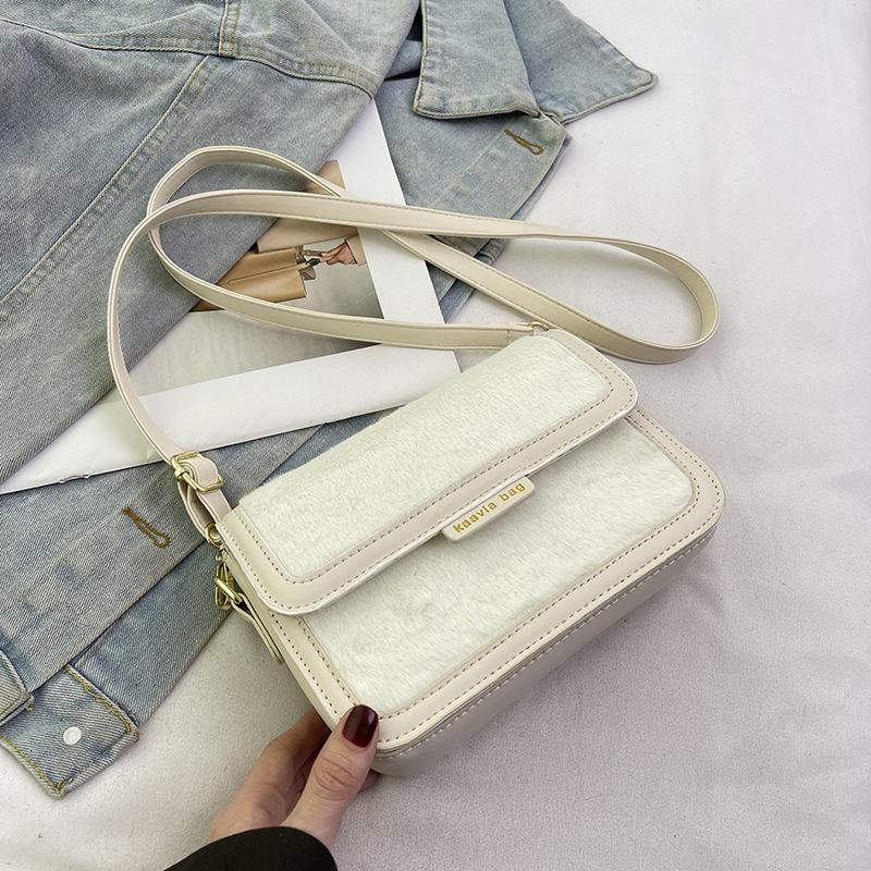 Нишевая высокоценная маленькая квадратная сумка женская осенне-зимняя новая модная контрастная по цвету элегантная наплечная сумка-мессенджер
