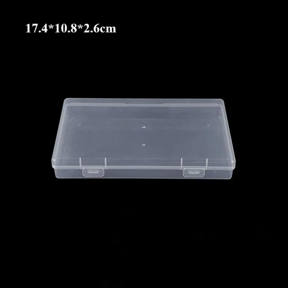 Square Plastic Transparent Storage Box Jewelry Beads Container Power Tools Accessories Box Small Items Sundries Organizer Case