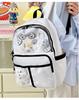 Schoolbag student female new large-capacity two-dimensional versatile backpack commuter baby bag transparent schoolbag backpack pain bag