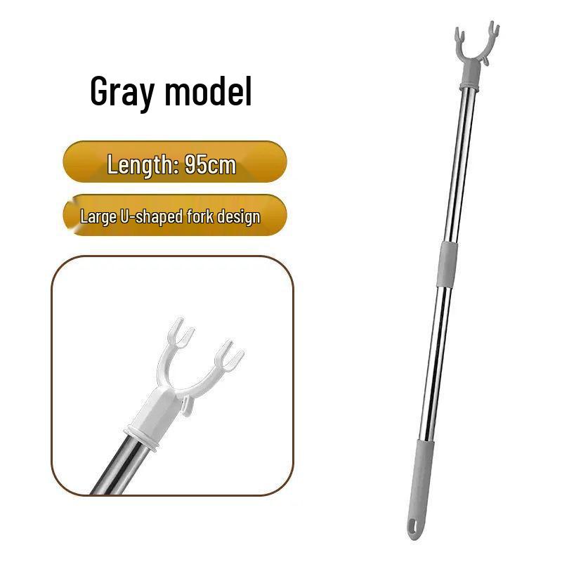 Telescopic Stainless Steel Clothes Drying Rack with Extension Rod