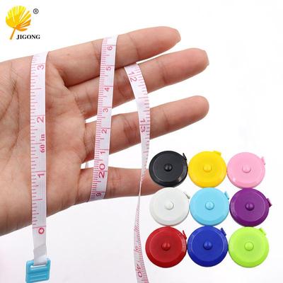 Compact 1.5m Soft Leather Retractable Tape Measure for Bust, Waist, and Hips