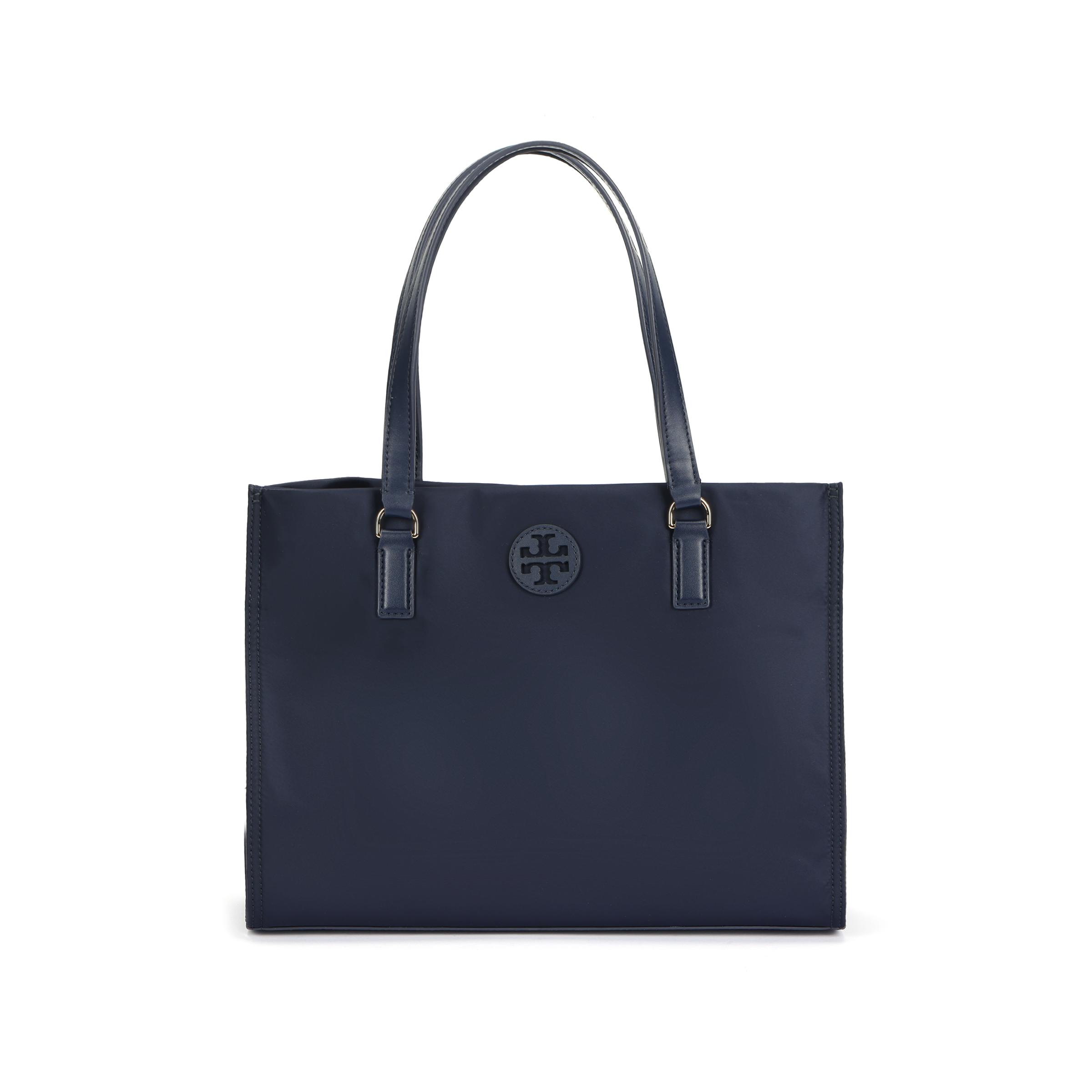 

Tory Burch Ella Logo Large Capacity Nylon Tote Bag Unisex tote bags Navy-Blue 160633-405 Basic Set (Bag+Dust Bag)