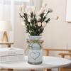 Ρετρό Τεχνητά Λουλούδια Μεταλλικά Βάζα Shabby Chic Στυλ Κήπου Κανάτα Γάμος Χειροτεχνία Πάρτι Επιτραπέζιο Βάζο Ανθοστήλη Διακόσμηση