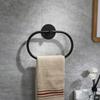 Bathroom Stainless Steel Towel Ring Stylish Design Hanging Hole-Free Adhesive Towel Storage Rack Bathroom Accessories Decoration