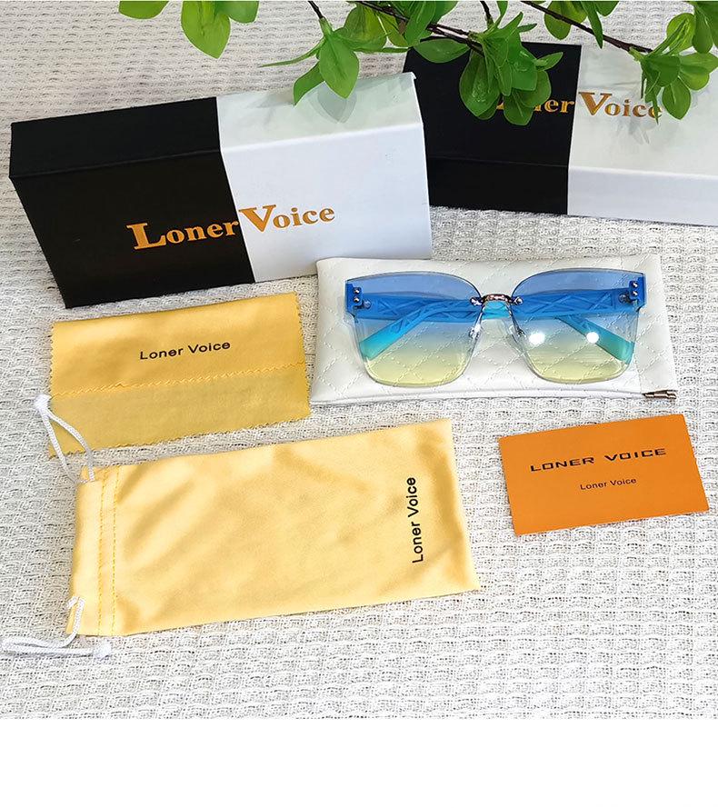 Women's High-End Rimless Butterfly UV Protection Sunglasses - Street Style