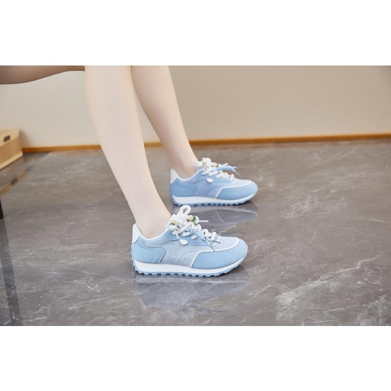 Retro women's new summer women's shoes casual sports shoes women's lace-up comfortable and versatile single shoes color matching