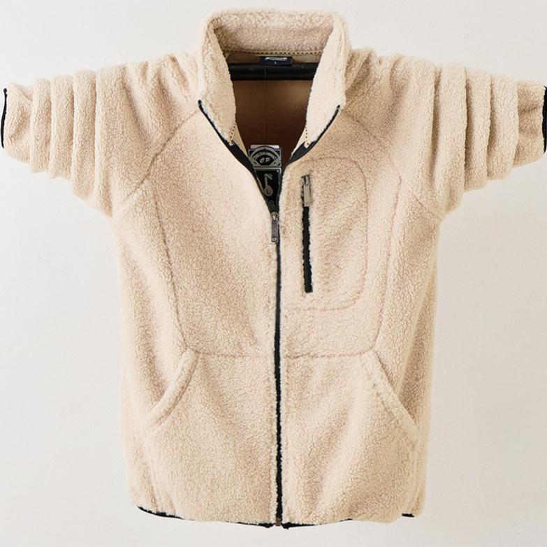 Men's Zipper Up Polar Fleece Jackets Lightweight Athletic Fall Winter Warm Fuzzy Soft Jacket Mock Neck Thick Outwear Coat Hiking Jackets for Men
