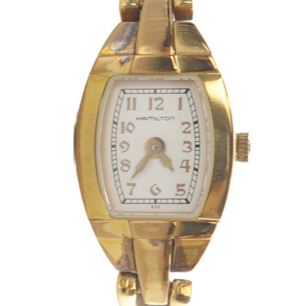 Used Hamilton HAMILTON analog watch quartz gold color black