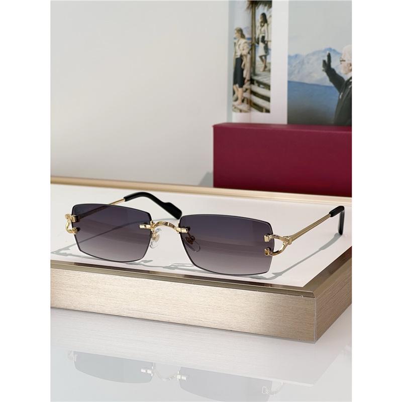 Fashionable Unisex Rimless Metal Sunglasses CT0550S with UV Protection