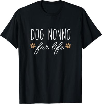 Grappig Hondenbaasje Shirt, Hond Nonno Fur Life Cadeau Unisex T-shirt