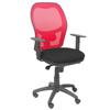 Siège De Bureau Ergonomique Avec Mécanisme Synchrone, Accoudoirs Réglables Et Hauteur Réglable Dossier En Maille Respirante Rouge