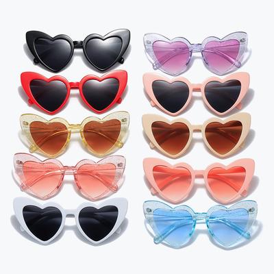 Herz Sonnenbrille Frauen Marke Designer Cat Eye Sonnenbrille Weibliche Retro Liebe Herzförmige Gläser Damen UV400 Schutz