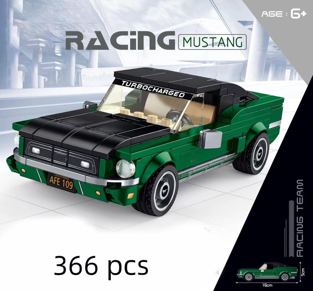 Auto da Corsa di Città Modello Blocchi da Costruzione Mattoncini Fai da Te MOC Giocattolo Classico Rally Sportivo Super Pilota Veicolo Regalo di Natale Tecnica