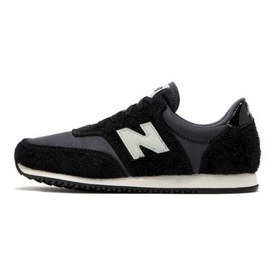 NB Comp 100 Retro Comode Scarpe da Corsa Casual Basse in Pelle Sintetica di Vacchetta a Doppio Strato Donna sneaker Nero Grigio WLC100JB