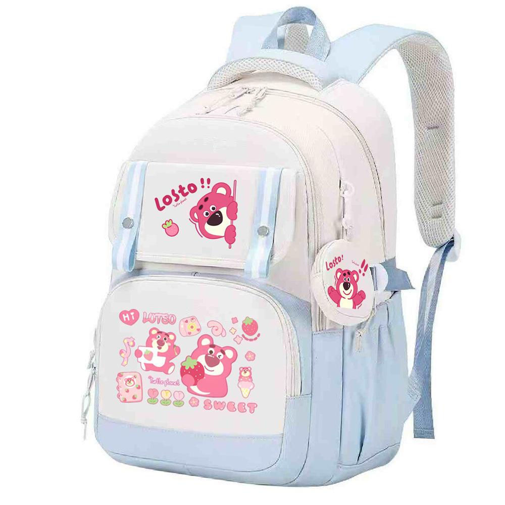 Cute Children's School Bag Lightweight Ridge Protection Elementary School Students Grades 3-6 Junior High School Students Burden Reduction Backpack
