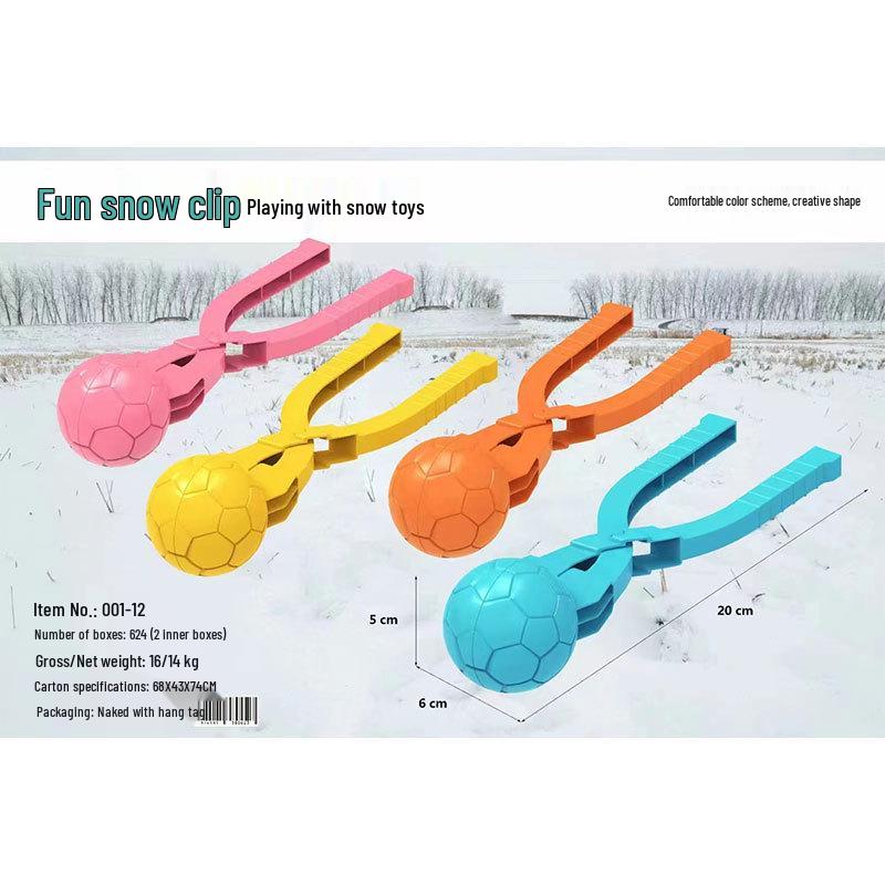 Children's Snowball Clip Toy - Winter Outdoor Parent-Child Snow Play Tool