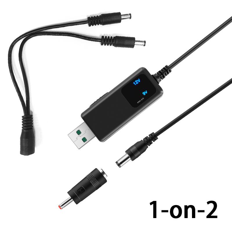 USB Boost Converter DC 5V to DC 9V/12V USB Step-up Converter Cable for Power Supply  Power Boost Line Charger Power Converter