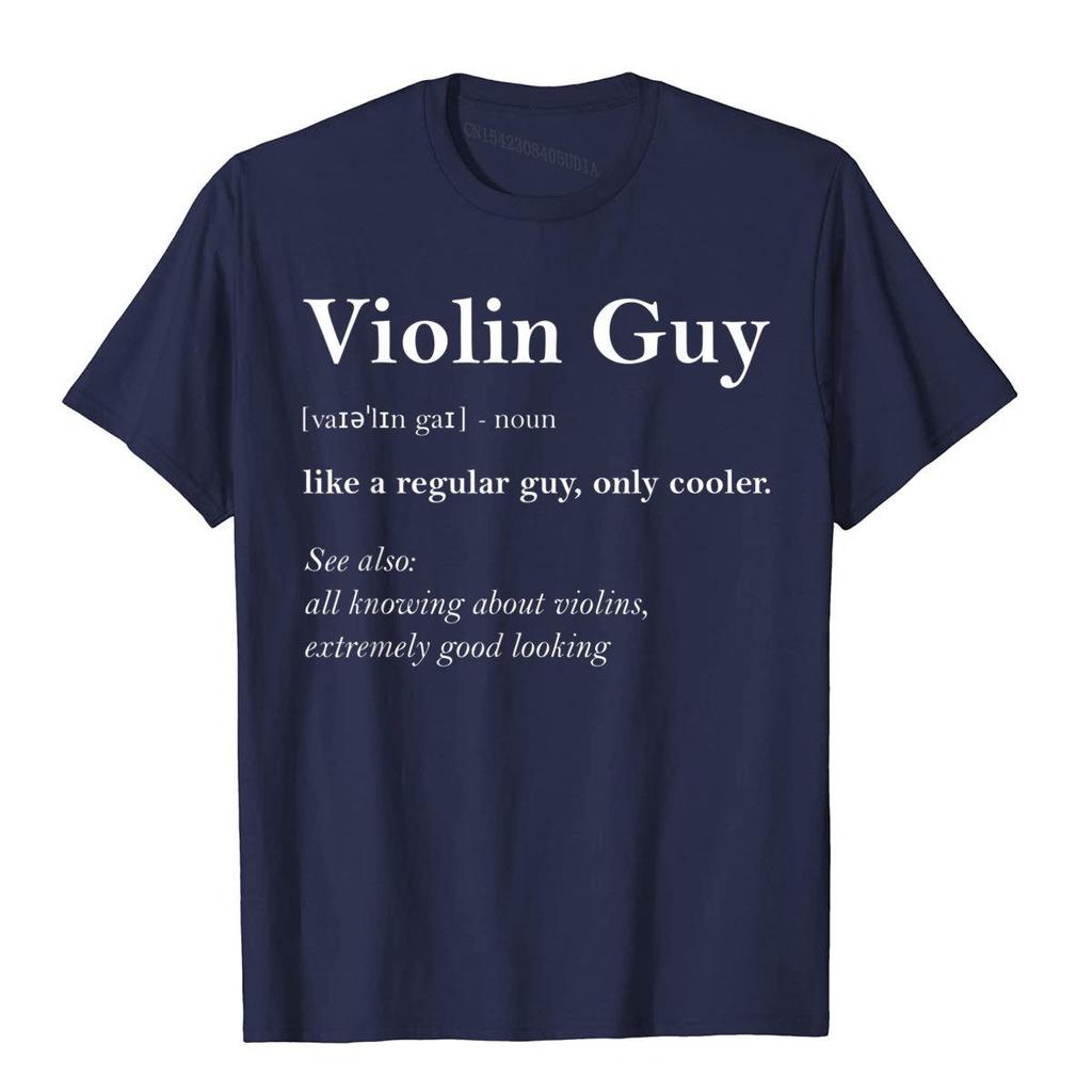 Violin Guy Definition Funny Boy Violin Gift Violin Player TShirt Comfortable Tops Tees For Boys Cotton T Shirt Slim Fit Funny