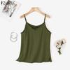 ZANZEA Women Summer Casual Sleeveless Straps Camisoles