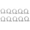 10pcs Bow Shackle Stainless Steel High Hardness DRing Anchor for Camping Hiking Outdoor Sports(M6