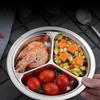 MAXCOOK 304 Stainless Steel 3-Compartment Plate