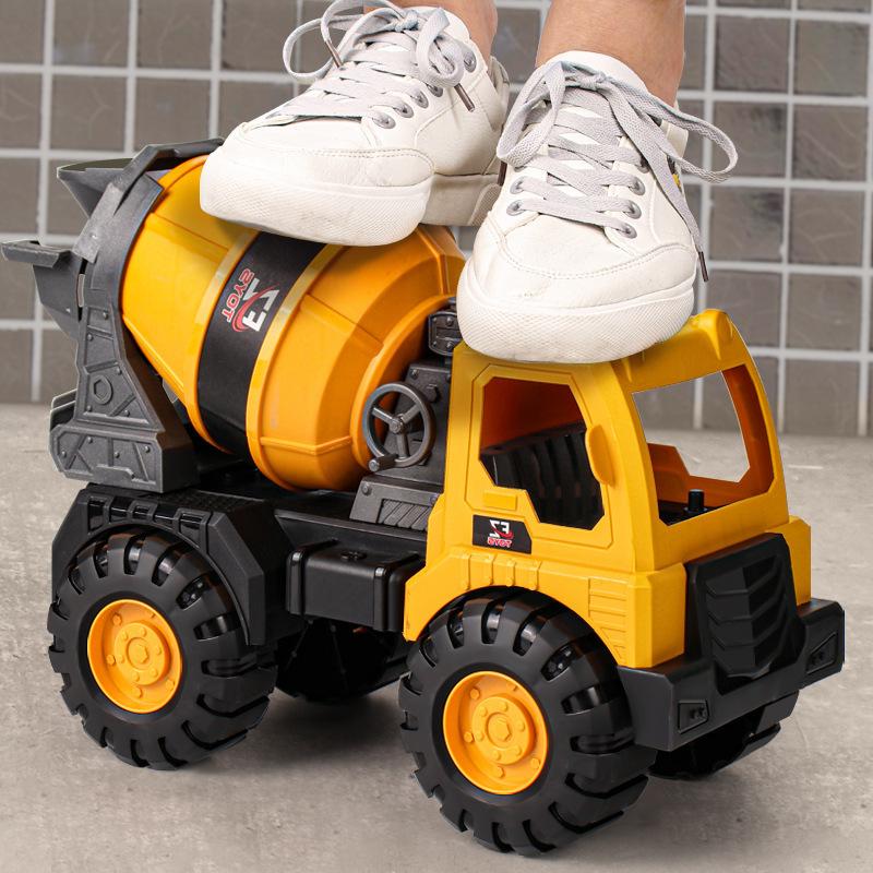 Model de vehicul de inginerie de dimensiuni mari, plastic, excavator, macara, mixer, basculantă, mașini, set de jucării pentru copii, băieți, joc de nisip în aer liber