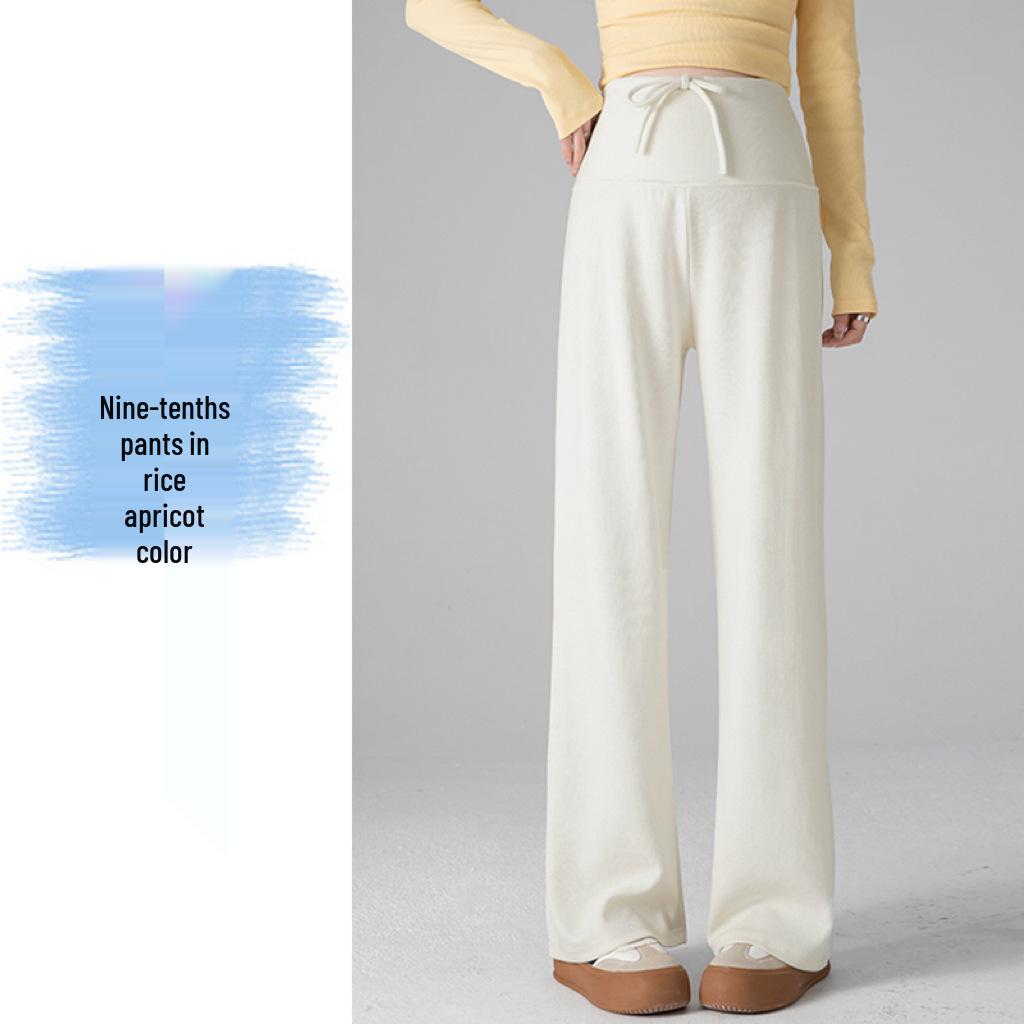 

2026 Spring/Autumn Maternity Snake Pattern Wide-Leg Pants - Straight Leg, Petite & Nine-Tenth Length Options M