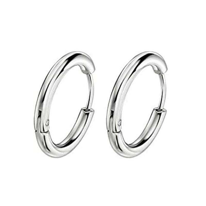 1 Pair Different Types Shape Unisex Silver Color Stainless Steel Piercing Earring For Women Men Punk Gothic Barbell Earring