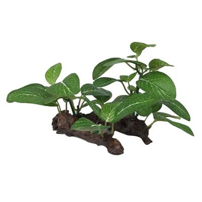 Kreative Lebensechte Unterwasser Grüne Simulierte Künstliche Pflanzen Ficus Baum Aquarium Pflanzen Schildkröten Glasbehälter Ornament