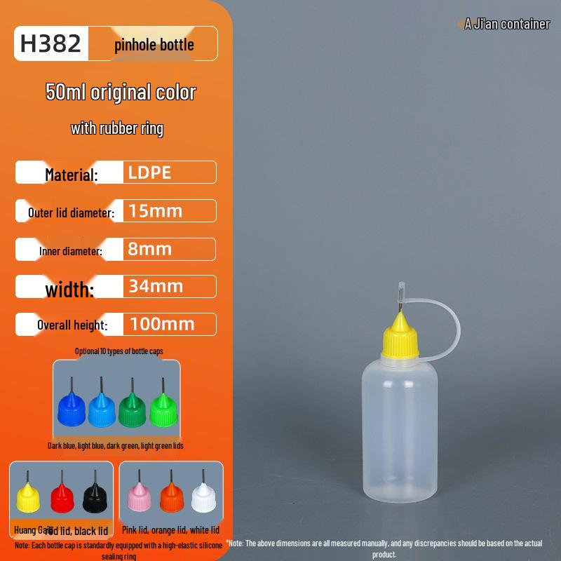 Translucent LDPE Pinhole Oil Bottle 5ml-120ml for Nail Art Glue