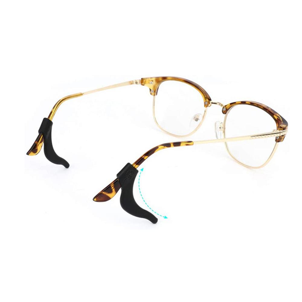 10PCS Silicone Anti-slip Ear Hooks Holder for Glasses Black Elastic Eyeglasses Retainer Holders Eyewear Accessories