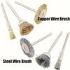 3/9pcs Steel Brush Wire Wheel Tools Wire Brushes Grinders Rotary Power Tools Drills Polishing Wheels T-shaped Brush Accessories
