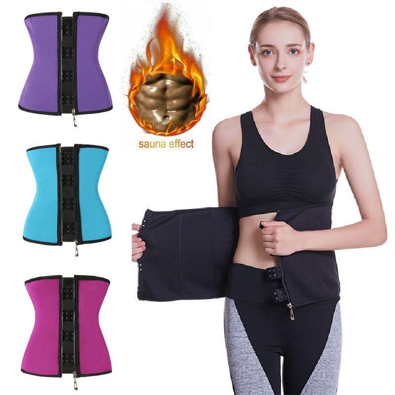 Body Shaper Korsett Neopren Taillentrainer Unterbrust Reißverschluss Schlankmachender Cincher