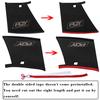 1 Pieces PQY Rear Wing Spoiler Support Stabilizer for Subaru STi 04-07 With PQY Sticker