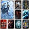 Dota 2 Spiel Klassisches Poster Rostiges Metallschild Retro Dekoschild Bar Man Cave Garage Club Metallschild Wanddekoration