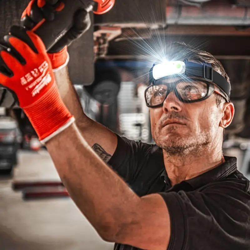 Verbesserte tragbare Version Mini-Stirnlampe USB wiederaufladbar wasserdicht Campinglampe Outdoor Angellichter Arbeitslicht