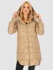 WOMEN' QUILTED JACKET WITH SIDE SPLIT
