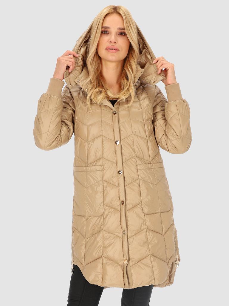 WOMEN' QUILTED JACKET WITH SIDE SPLIT