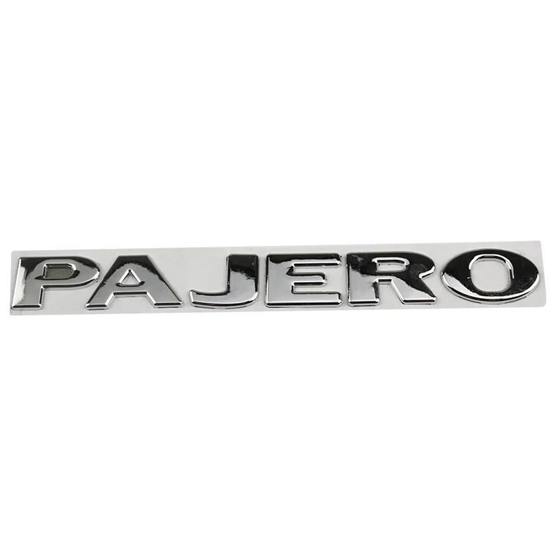 Car Metal PAJERO Letters Words Logo Badge Emblem Decals Sticker For Mitsubishi PAJERO Styling Decoration Auto Accessories